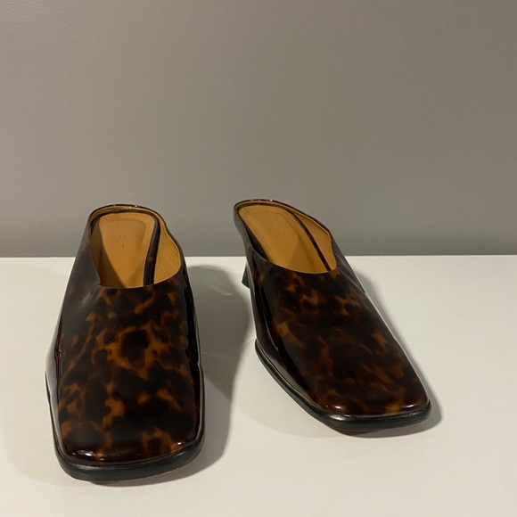 Sold By Far Kim Square Toe Mule in Patent - Picture 9 of 15